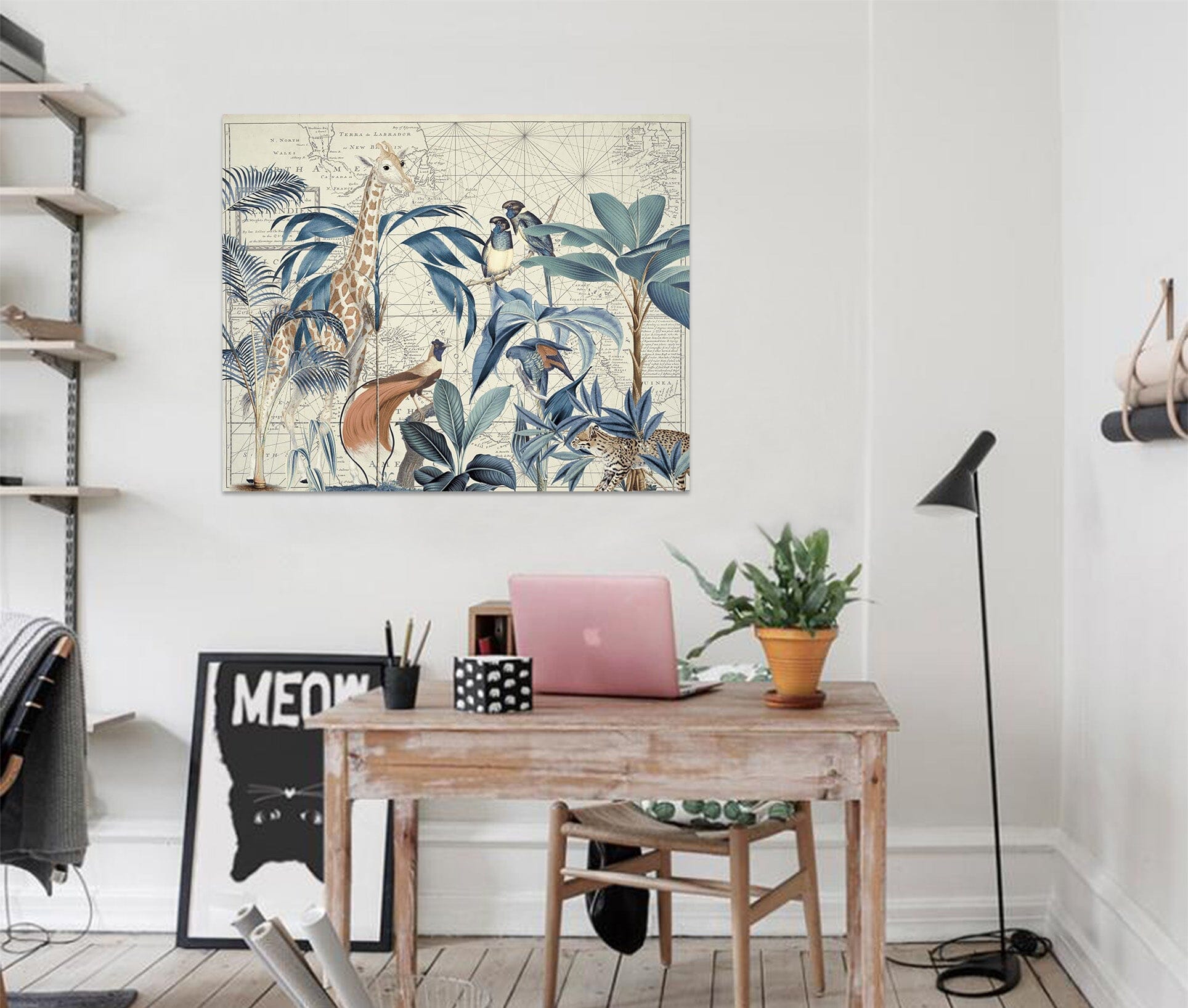 3D Palm Tree Map 047 Andrea haase Wall Sticker Wallpaper AJ Wallpaper 2 