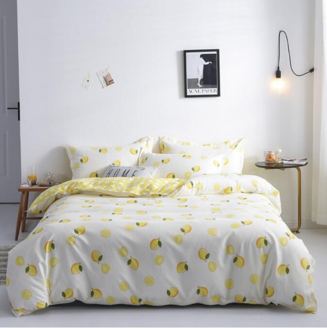 3D Lemon Pattern 13026 Bed Pillowcases Quilt