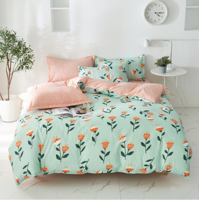 3D Mint Green Background Flower 13154 Bed Pillowcases Quilt