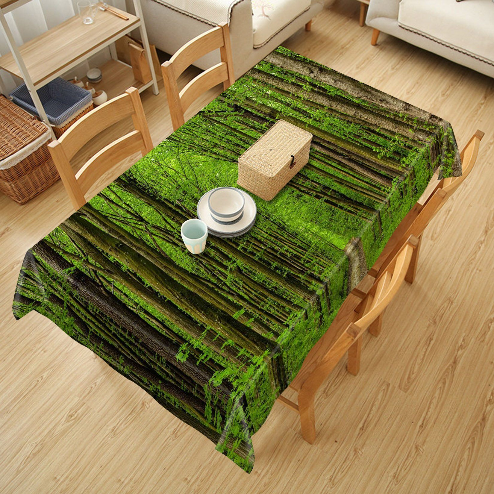 3D Forest Path 551 Tablecloths Wallpaper AJ Wallpaper 