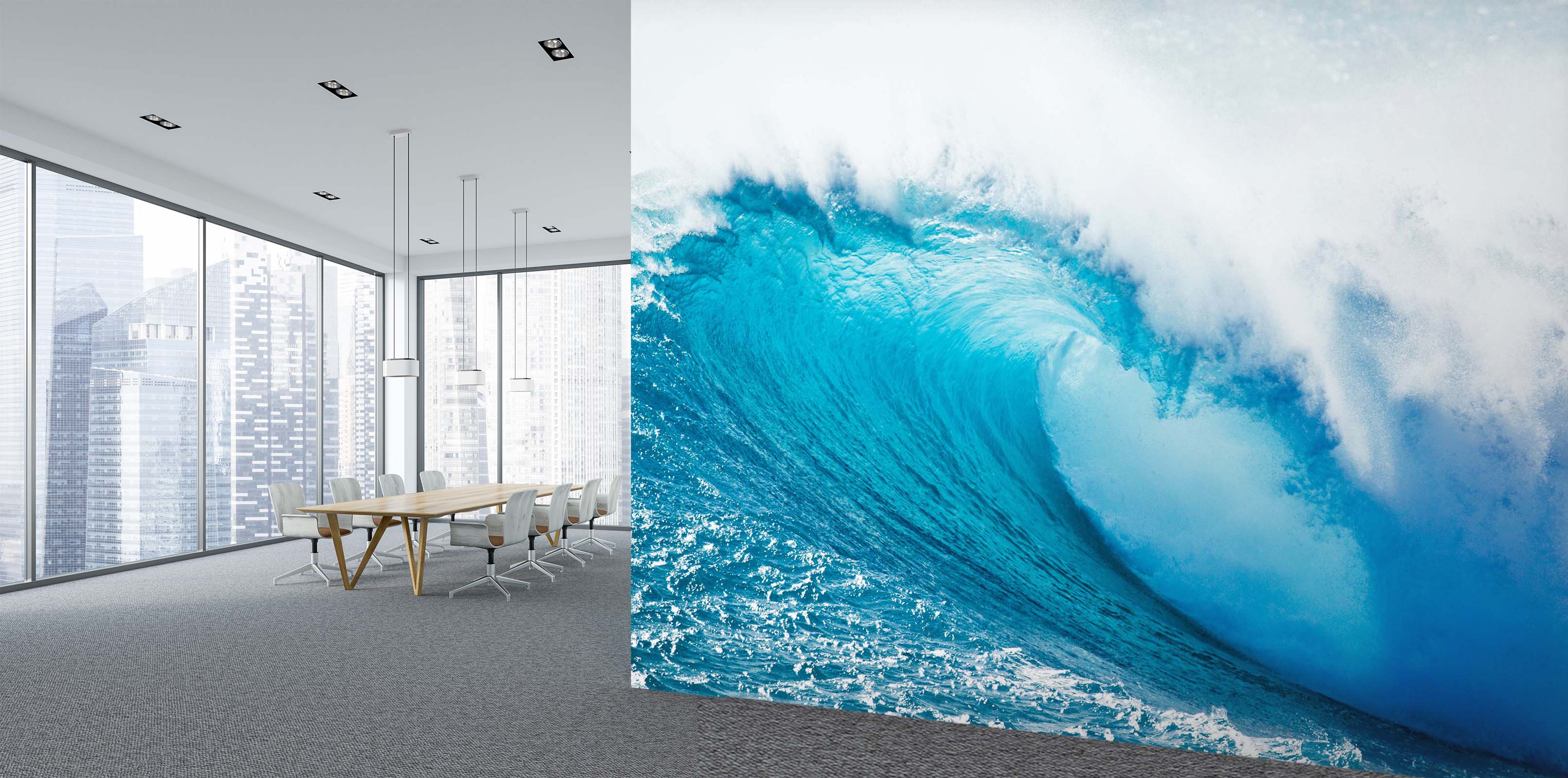 3D Rough Seas 021 Wall Murals