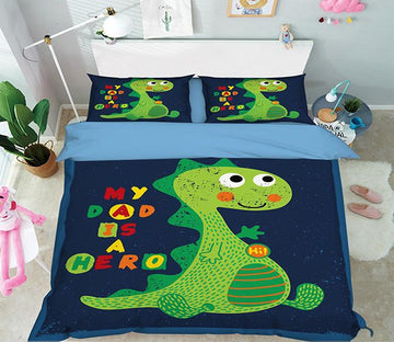 3D Cute Dinosaurs 088 Bed Pillowcases Quilt Wallpaper AJ Wallpaper 