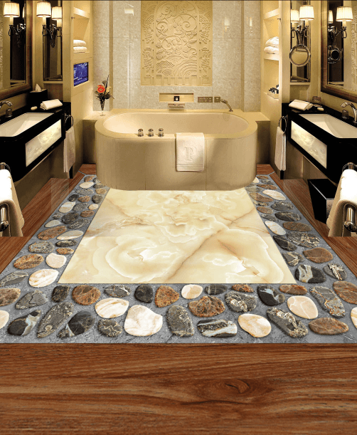3D Marble 149 Floor Mural Wallpaper AJ Wallpaper 2 