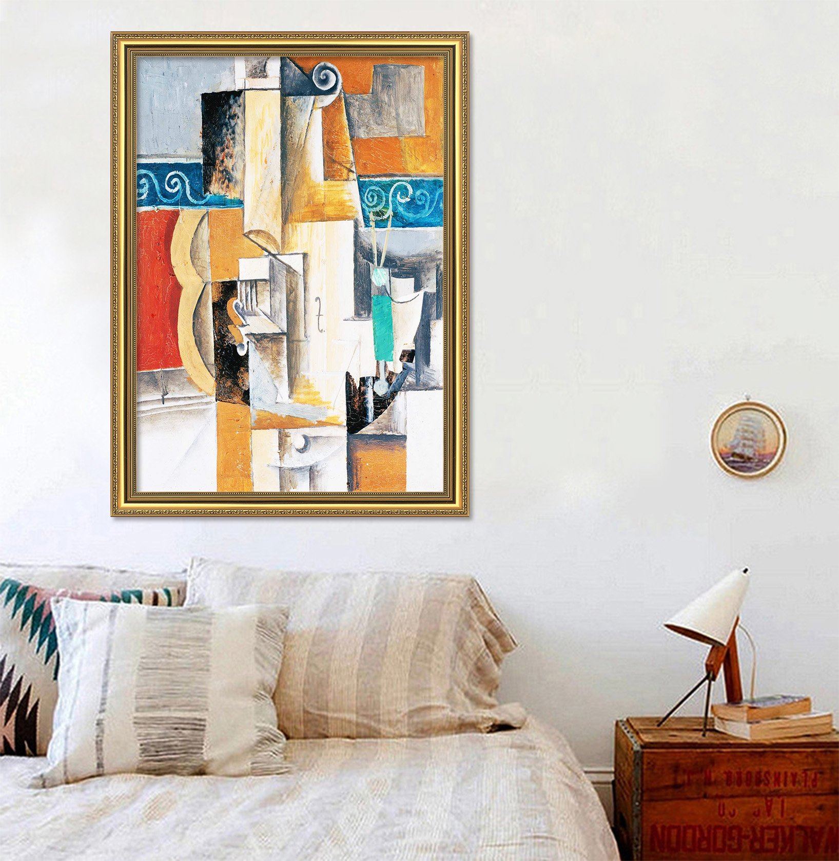 3D Mosaic Painting 130 Fake Framed Print Painting Wallpaper AJ Creativity Home 