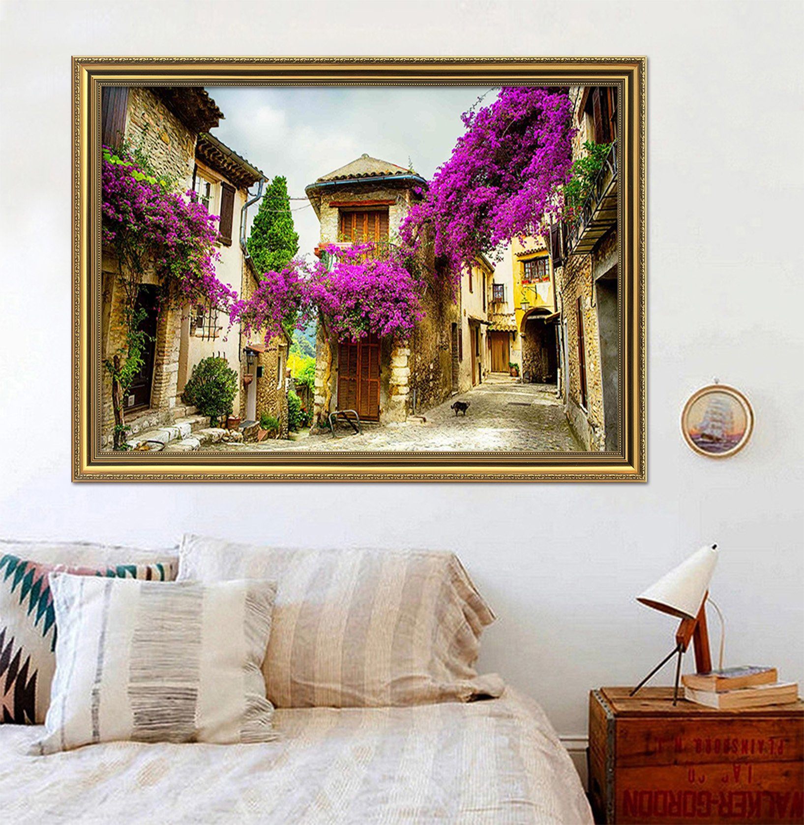 3D Room Flowers 159 Fake Framed Print Painting Wallpaper AJ Creativity Home 