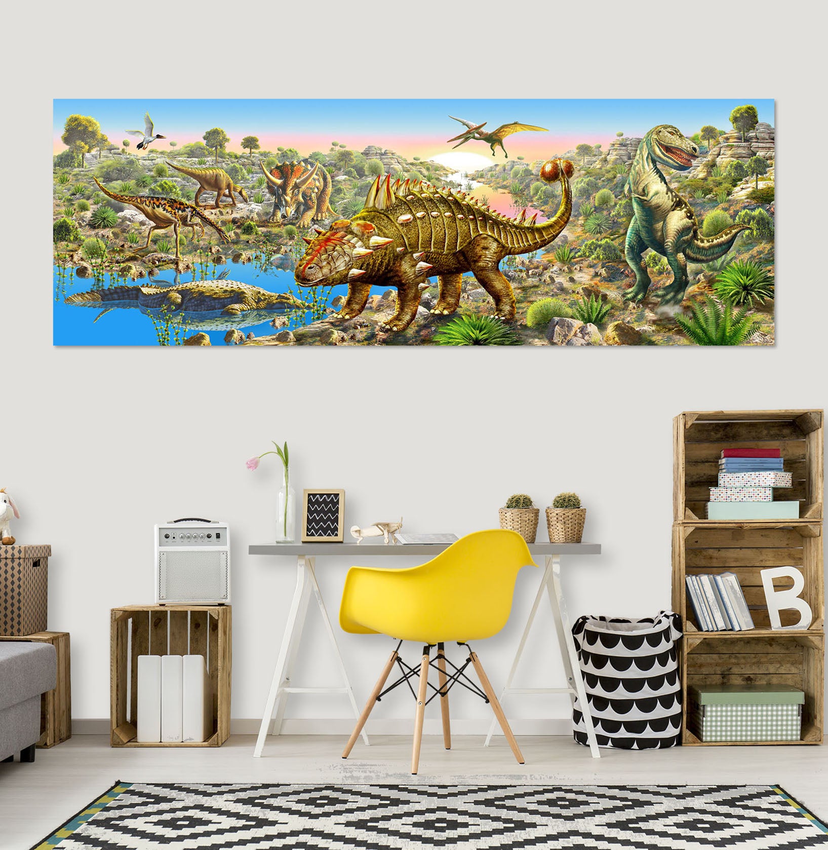 3D Dinosaur World 002 Adrian Chesterman Wall Sticker