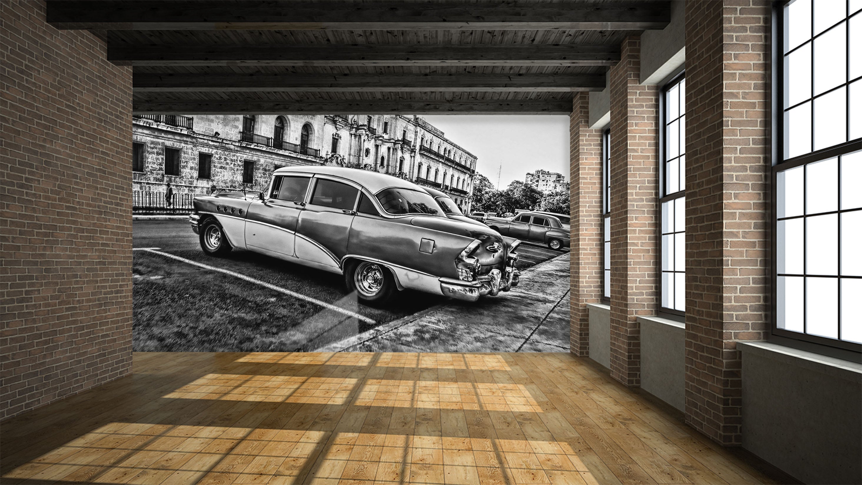 3D Auto Automobile 097 Vehicle Wall Murals