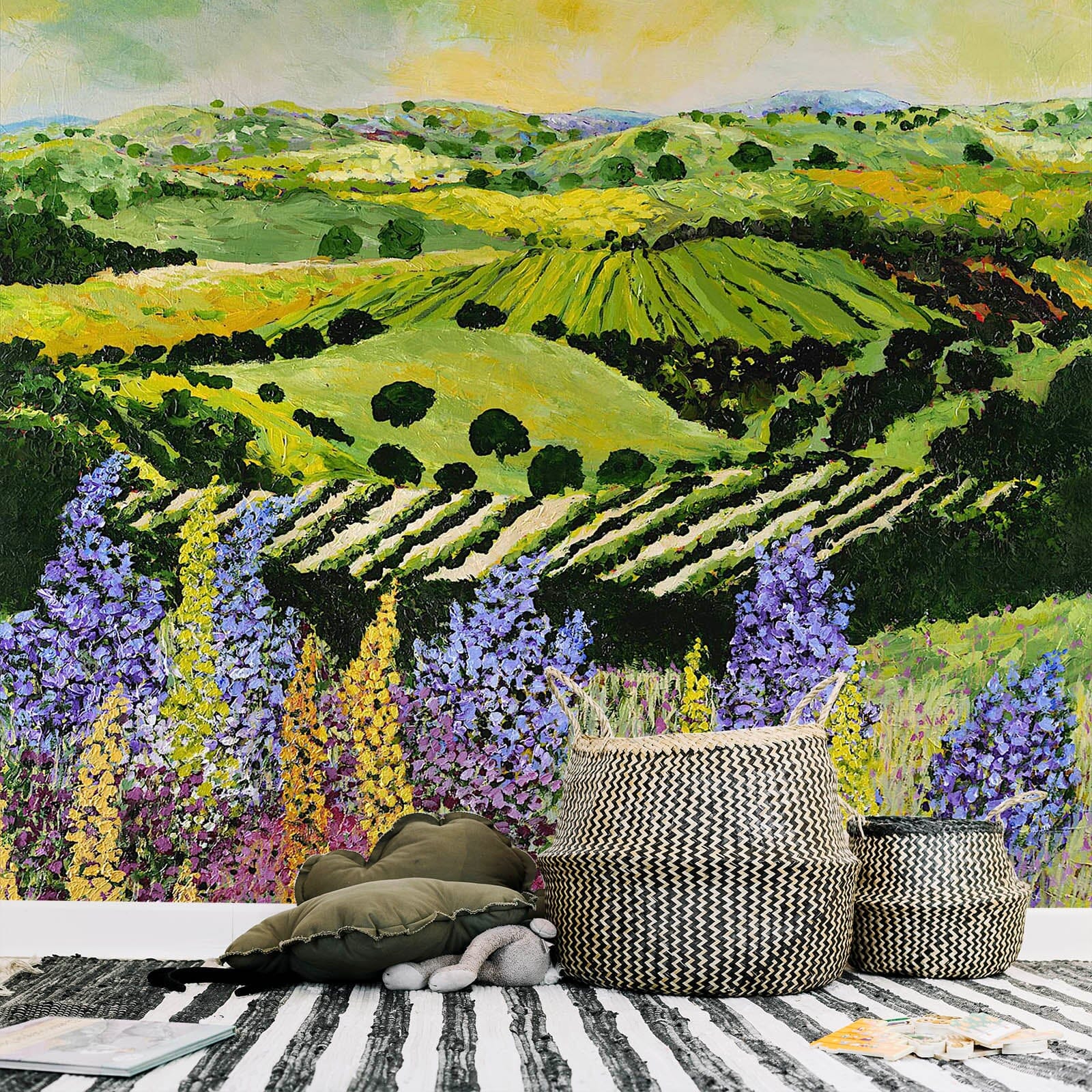 3D Wildflower Ridge 133 Allan P. Friedlander Wall Mural Wall Murals Wallpaper AJ Wallpaper 2 