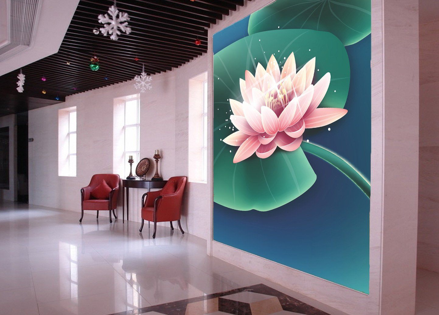 Shining Lotus Wallpaper AJ Wallpaper 