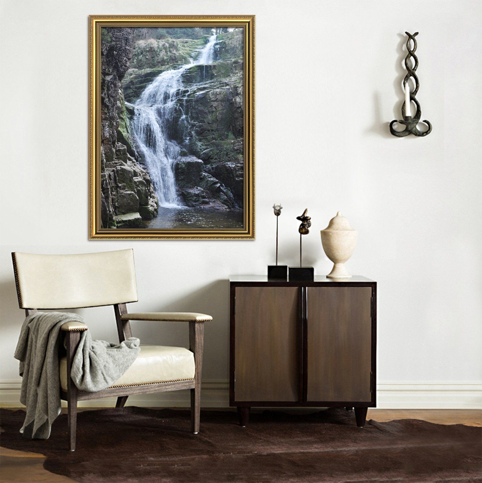 3D Lake Surface 101 Fake Framed Print Painting Wallpaper AJ Creativity Home 