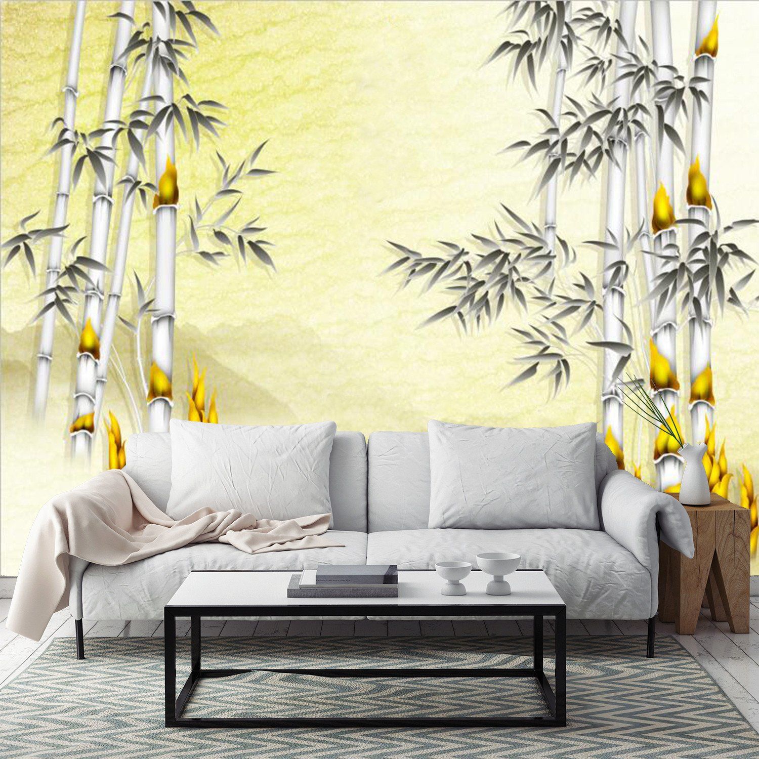 Ink Bamboo Forest 88 Wallpaper AJ Wallpaper 1 