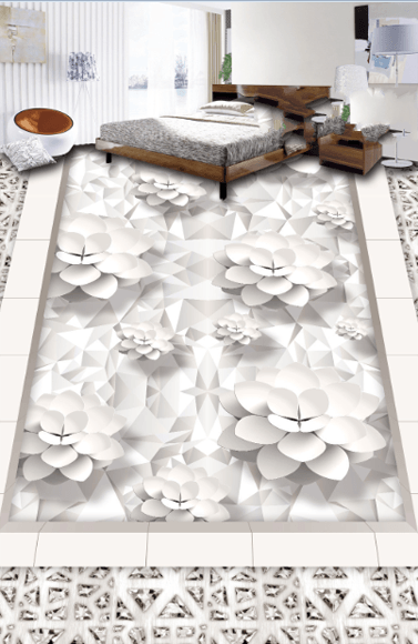 3D Blossoms Floor Mural Wallpaper AJ Wallpaper 2 