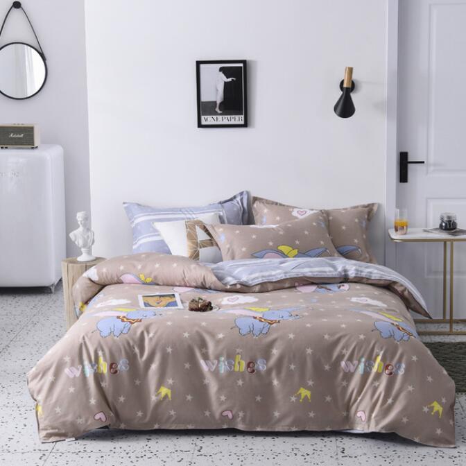 3D Light Brown Dumbo 13029 Bed Pillowcases Quilt