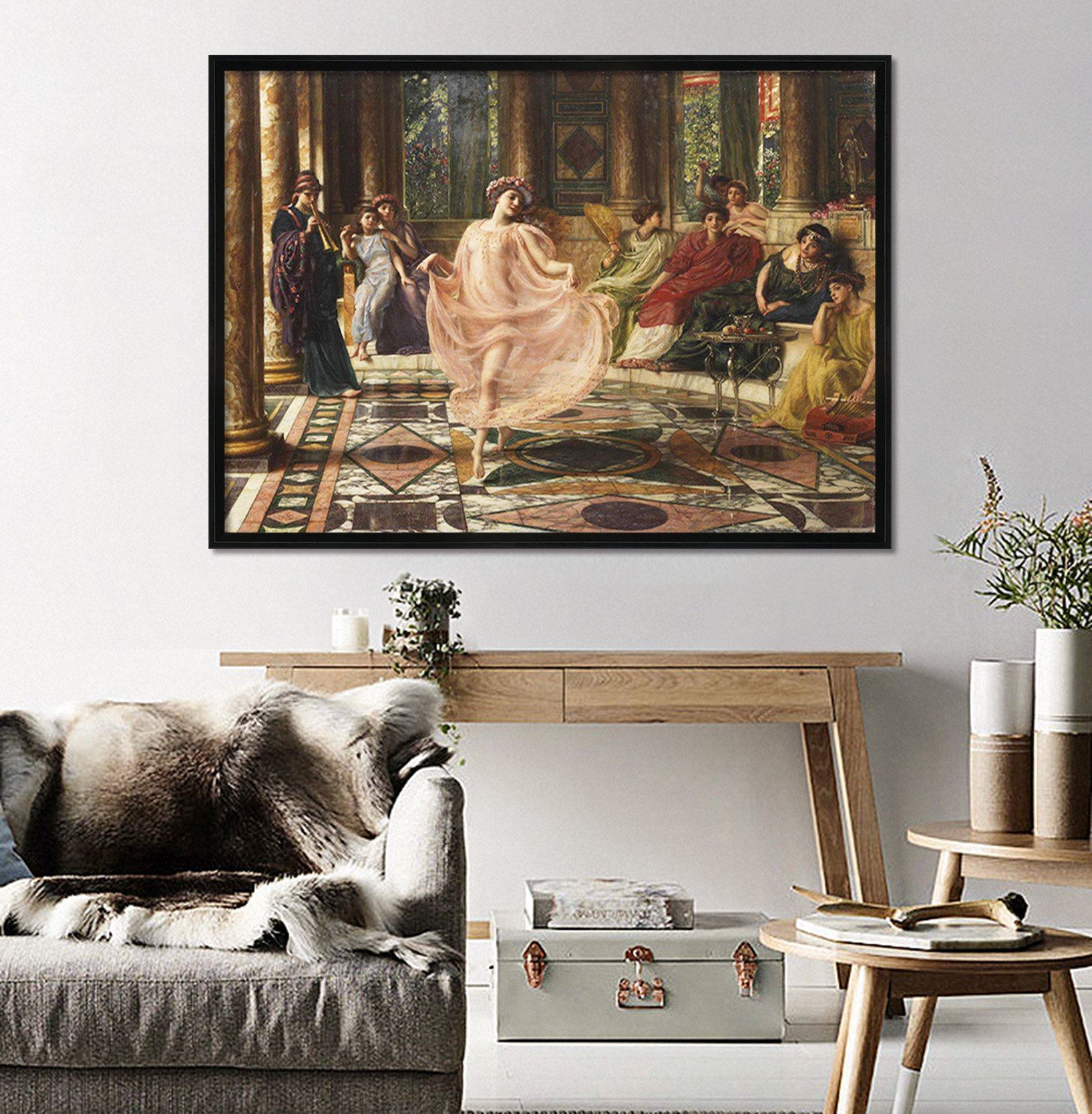 3D Woman Dancing 138 Fake Framed Print Painting Wallpaper AJ Creativity Home 