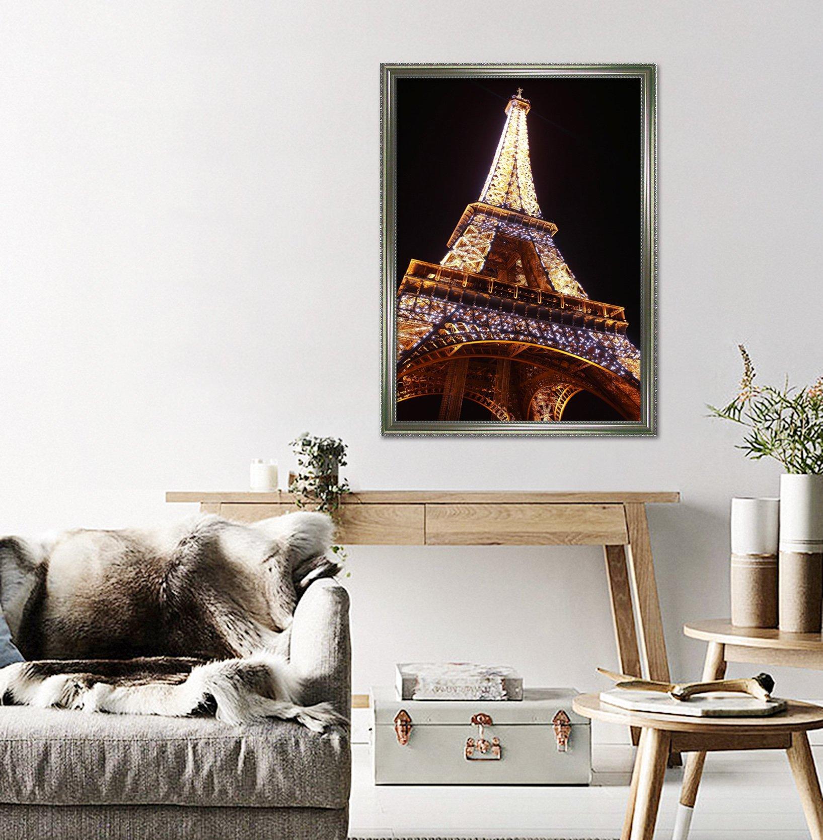 3D Night Tower 016 Fake Framed Print Painting Wallpaper AJ Creativity Home 
