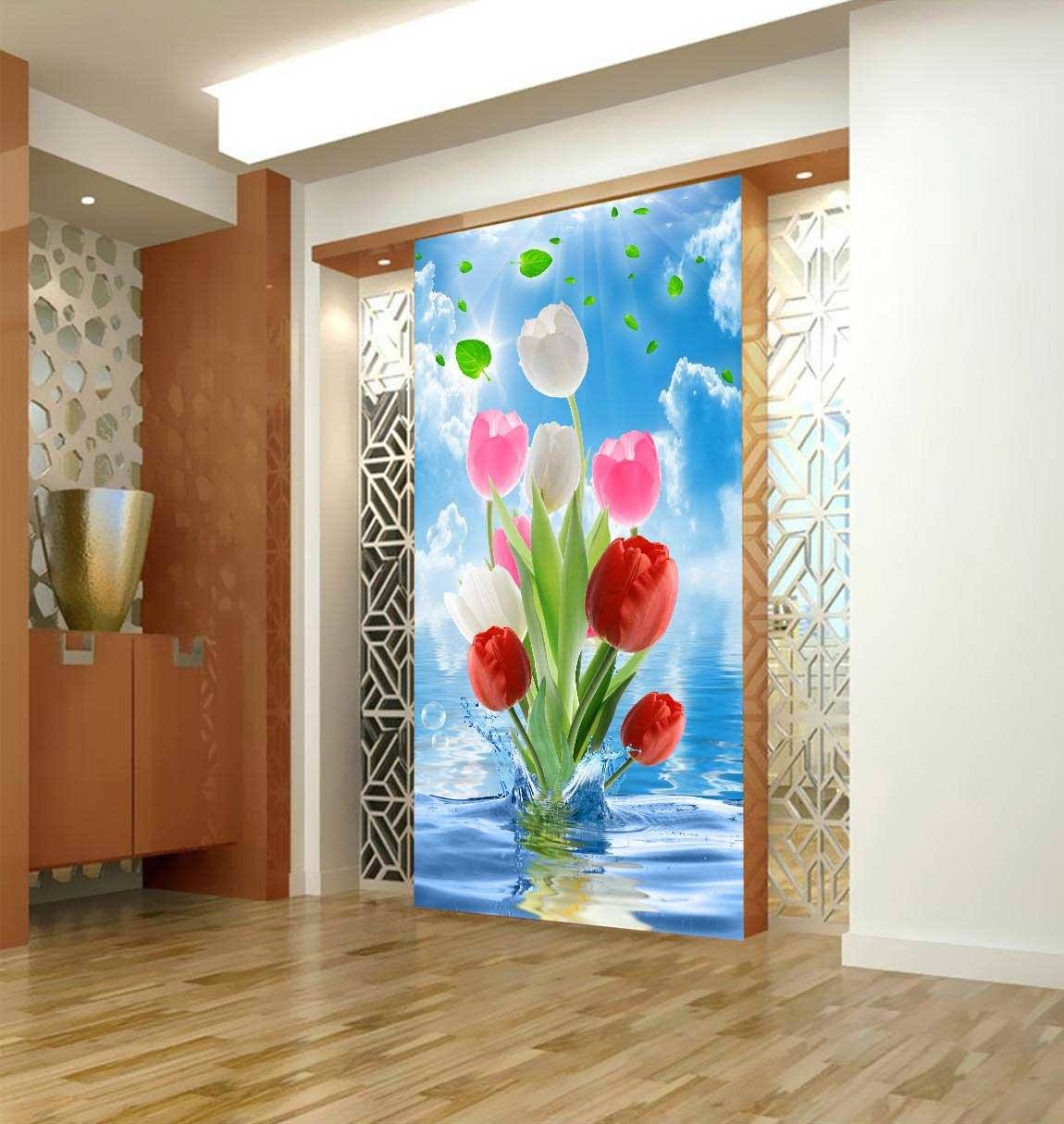 3D Sunshine Flower River 365 Wallpaper AJ Wallpaper 