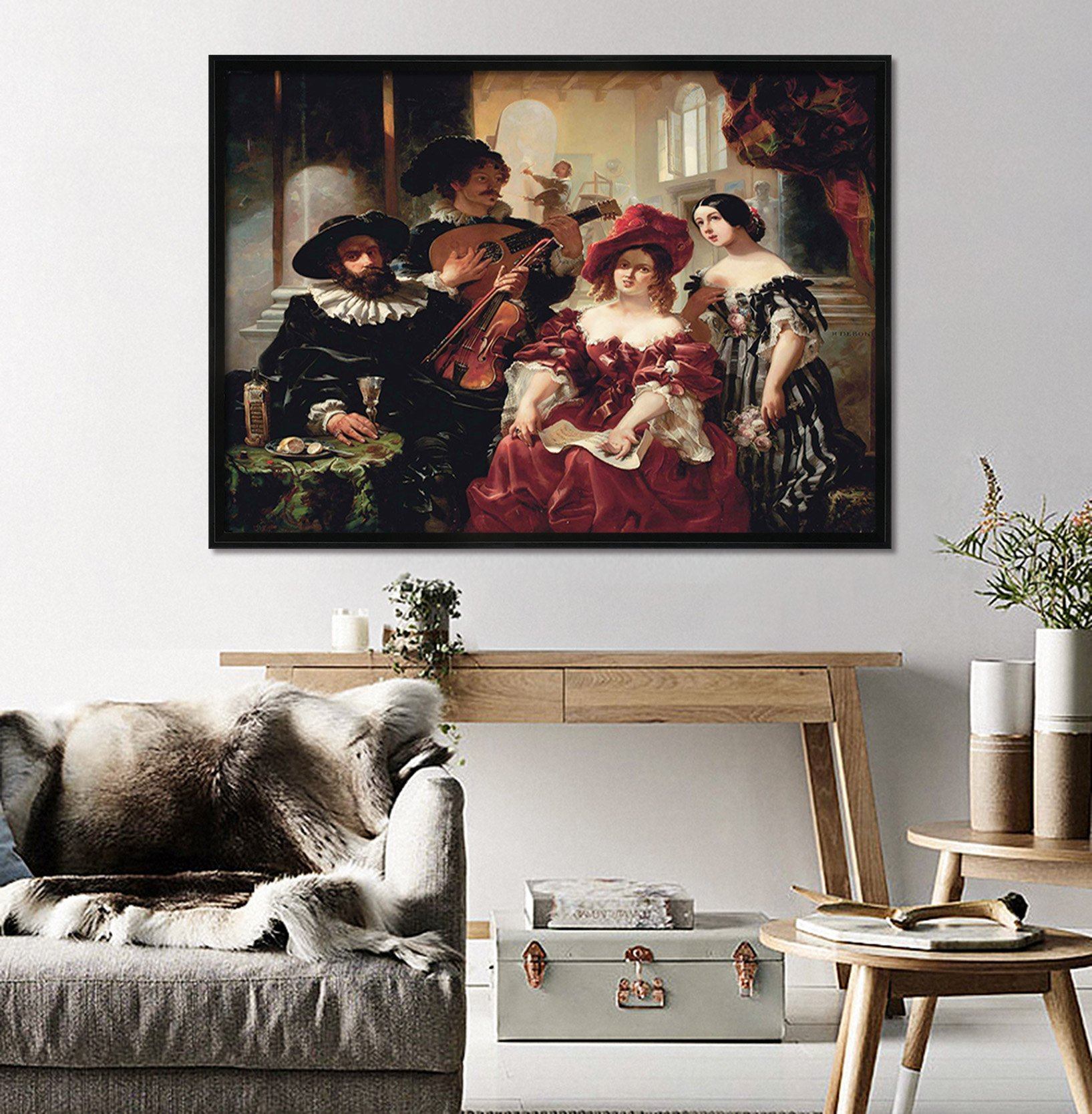 3D Music Performance 031 Fake Framed Print Painting Wallpaper AJ Creativity Home 