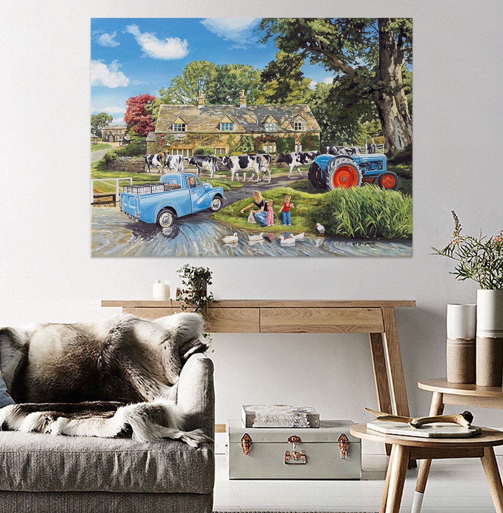 3D Crossing The Ford 028 Trevor Mitchell Wall Sticker Wallpaper AJ Wallpaper 2 