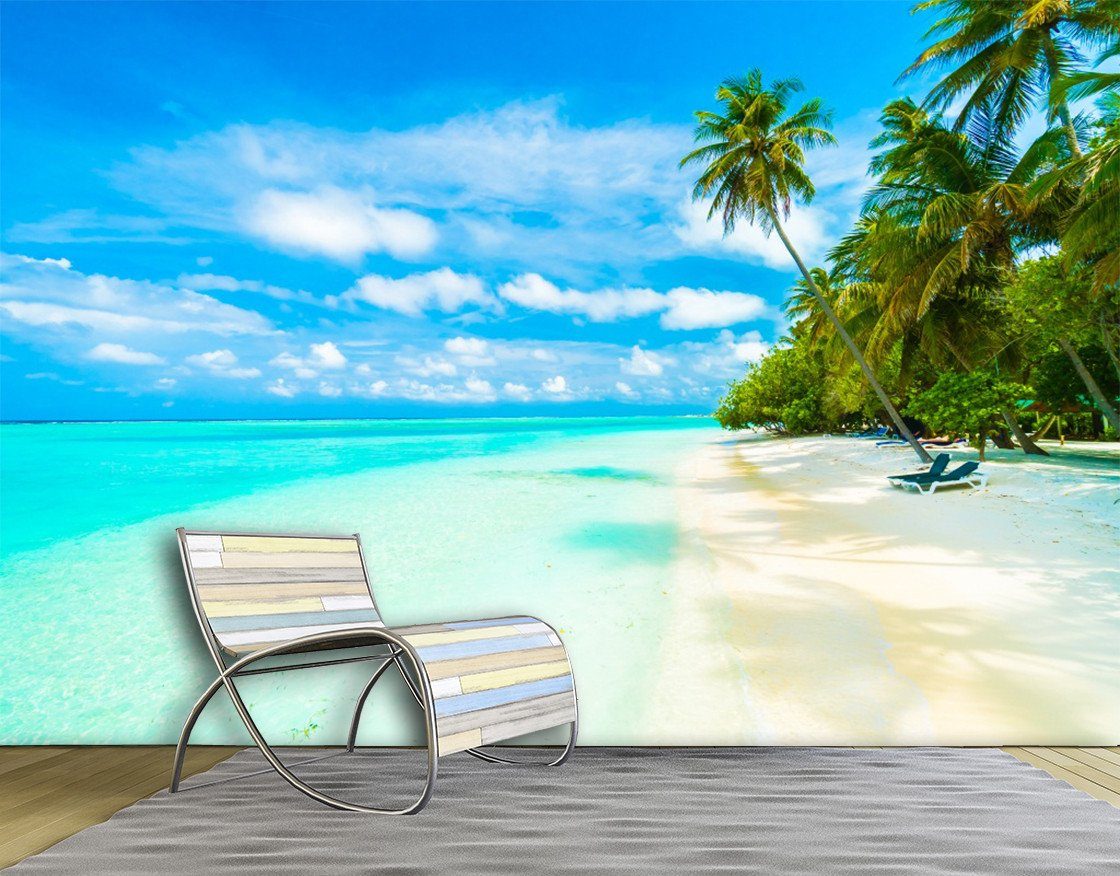 3D Blue Sky And Beach Scenery 99 Wallpaper AJ Wallpaper 