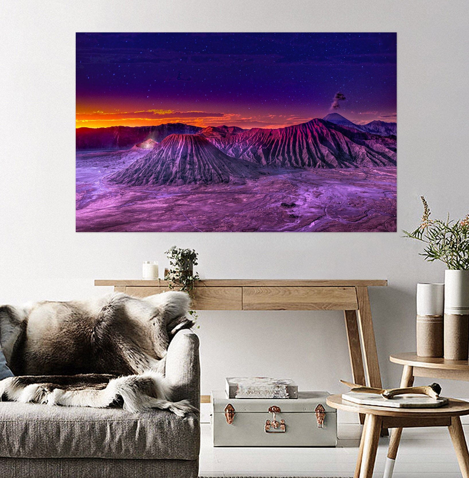 3D Purple Valley 186 Marco Carmassi Wall Sticker Wallpaper AJ Wallpaper 2 