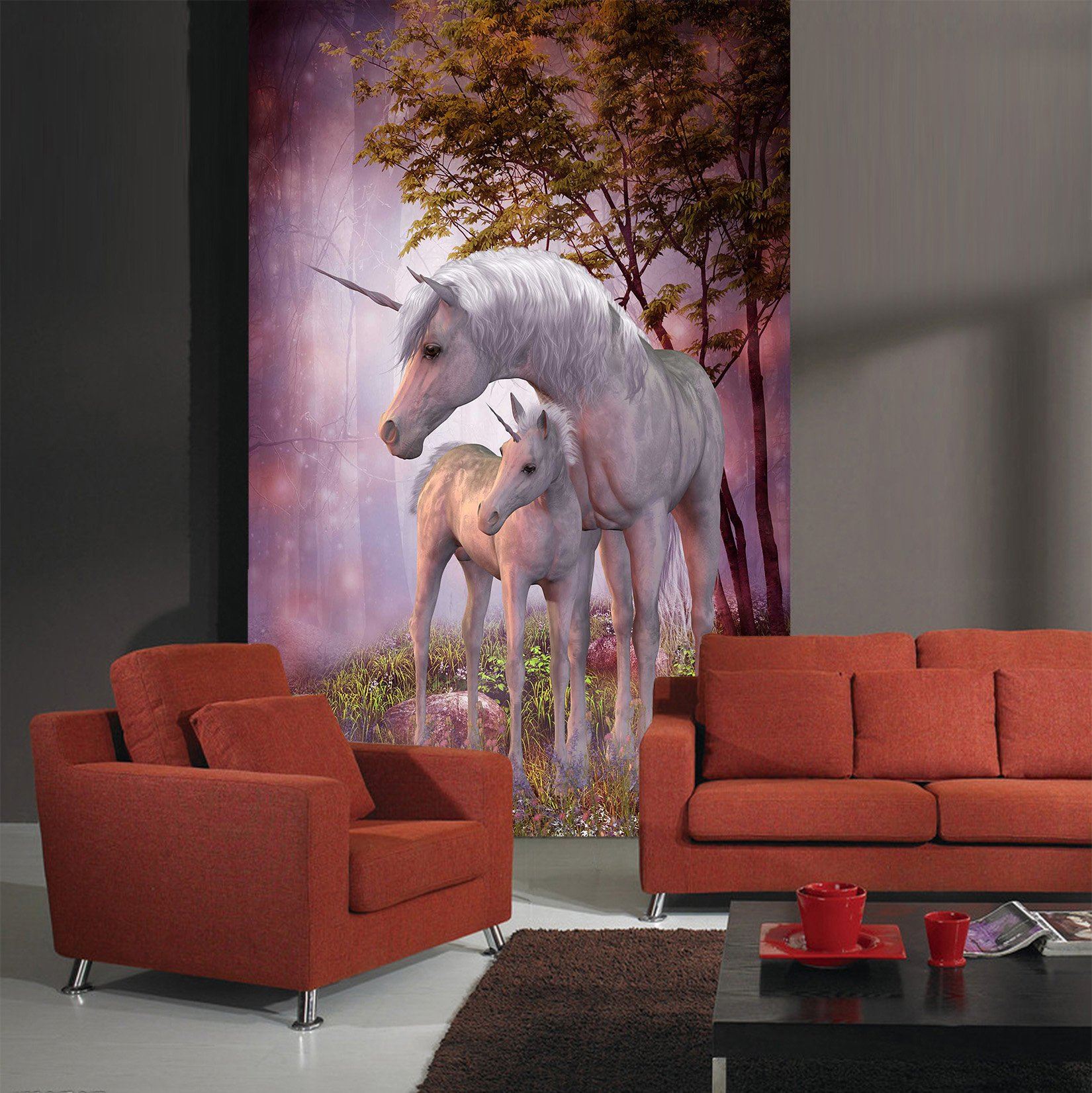 3D Mother And Child Unicorn 362 Wallpaper AJ Wallpaper 