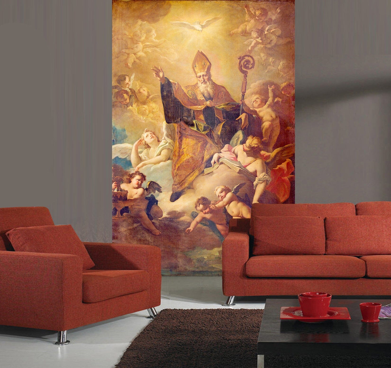 3D Golden Angel 1619 Wall Murals Wallpaper AJ Wallpaper 2 