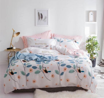3D Leaves 30286 Bed Pillowcases Quilt