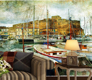 3D White Boat 029 Wallpaper AJ Wallpaper 