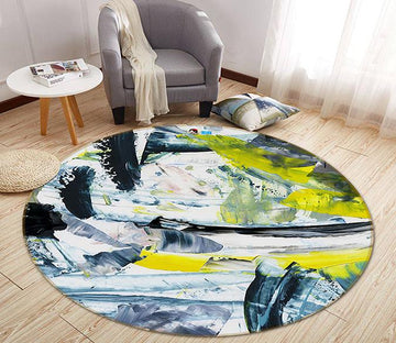 3D Abstract Ink 175 Round Non Slip Rug Mat Mat AJ Creativity Home 