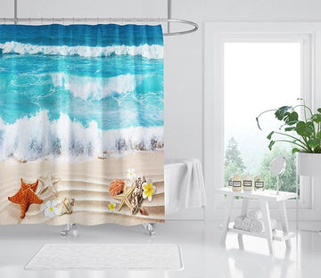 3D Beach Starfish 119 Shower Curtain 3D Shower Curtain AJ Creativity Home 