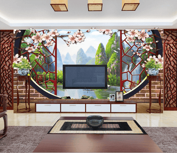 Window Landscape Scenery Wallpaper AJ Wallpaper 2 