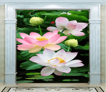 3D Beautiful Lotus 1655 Wallpaper AJ Wallpaper 