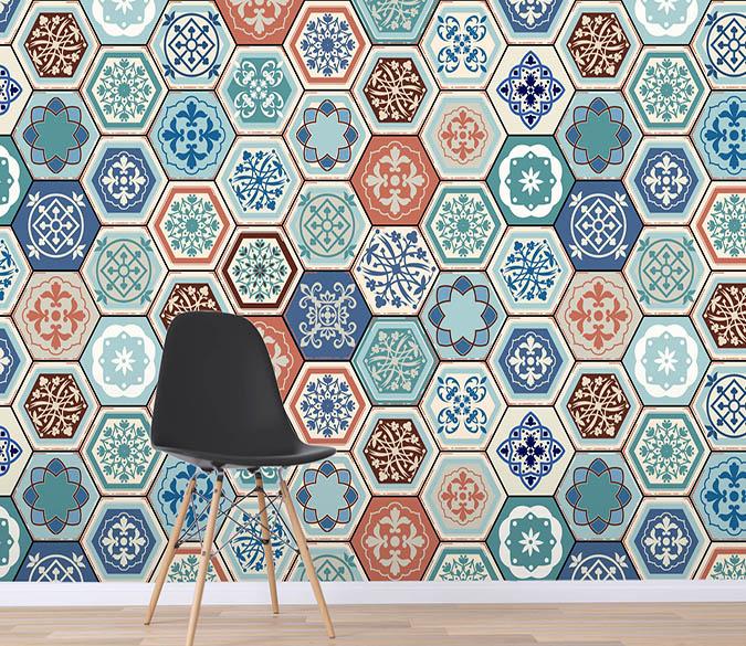 3D Flower Pattern 051 Wallpaper AJ Wallpaper 
