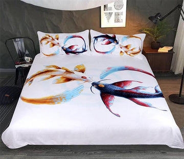 3D Catfish Kiss 165 Bed Pillowcases Quilt Wallpaper AJ Wallpaper 