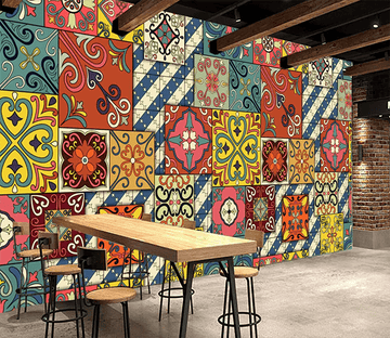 3D Palace Color Pattern 411 Wallpaper AJ Wallpaper 2 