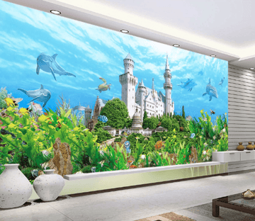 3D Undersea Castle 171 Wallpaper AJ Wallpaper 