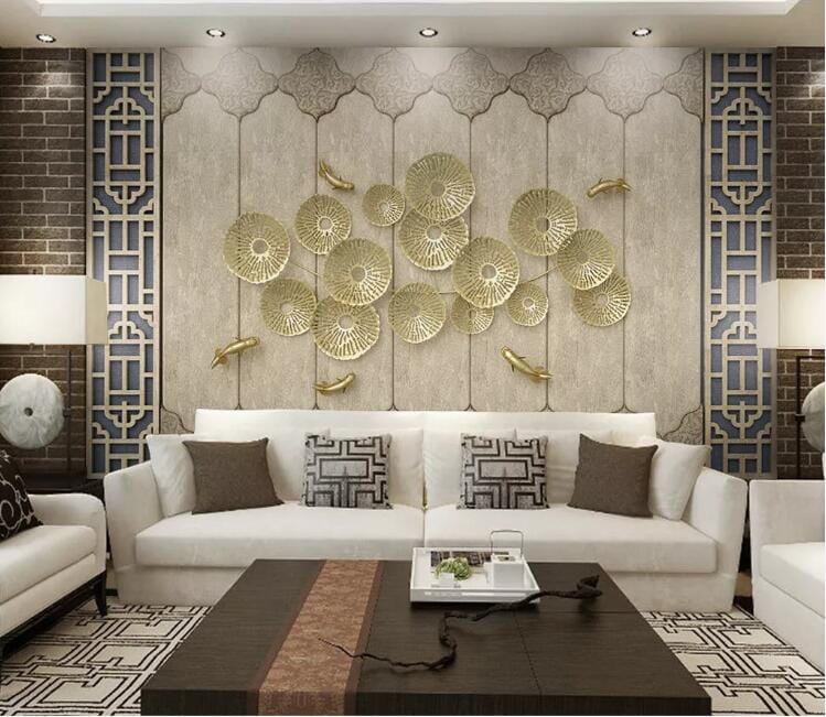 3D Goldfish Pond WC156 Wall Murals Wallpaper AJ Wallpaper 2 