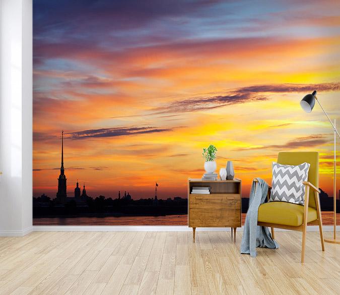 3D Dusk City 106 Wallpaper AJ Wallpaper 