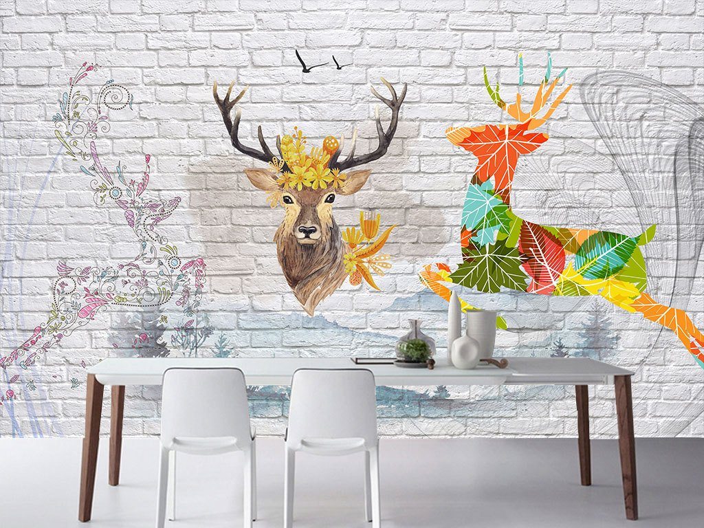 3D ELK 164 Wall Murals Wallpaper AJ Wallpaper 2 