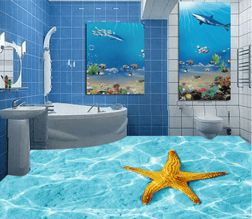 3D Starfish 038 Floor Mural Wallpaper AJ Wallpaper 2 