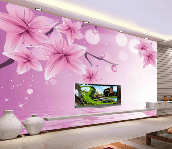 3D Flowers Fall 350 Wallpaper AJ Wallpaper 