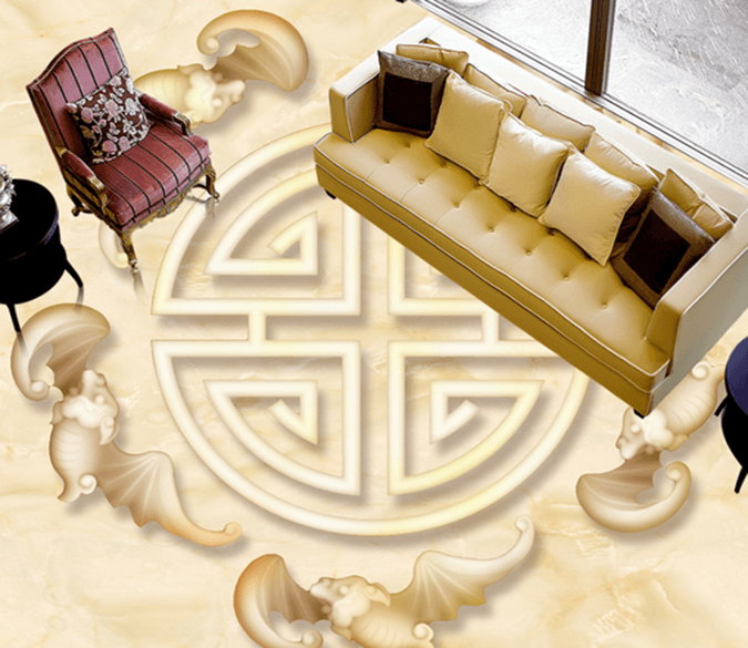3D Line 101 Floor Mural Wallpaper AJ Wallpaper 2 