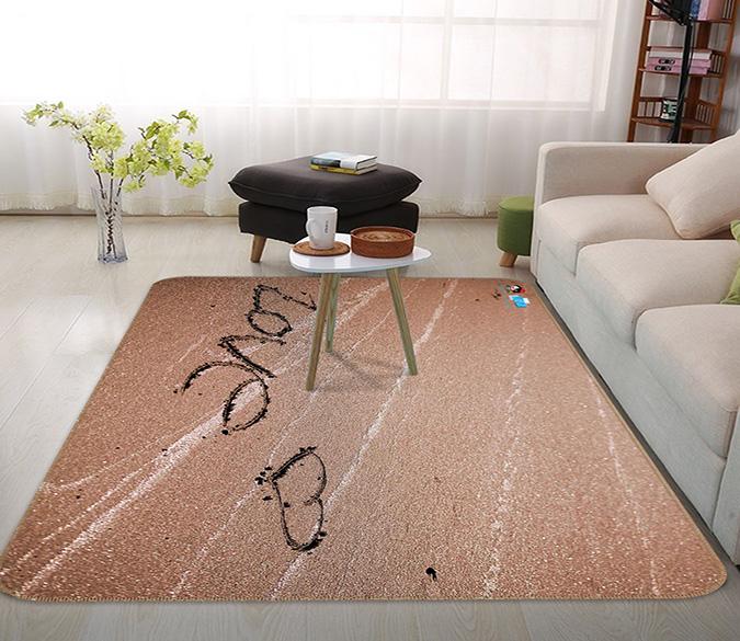 3D Love Beach 047 Non Slip Rug Mat Mat AJ Creativity Home 