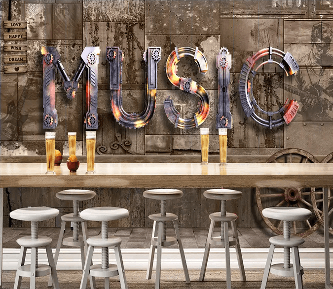 3D Iron Music 98 Wallpaper AJ Wallpaper 2 