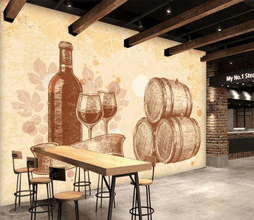 3D Wine Barrel 969 Wallpaper AJ Wallpaper 2 