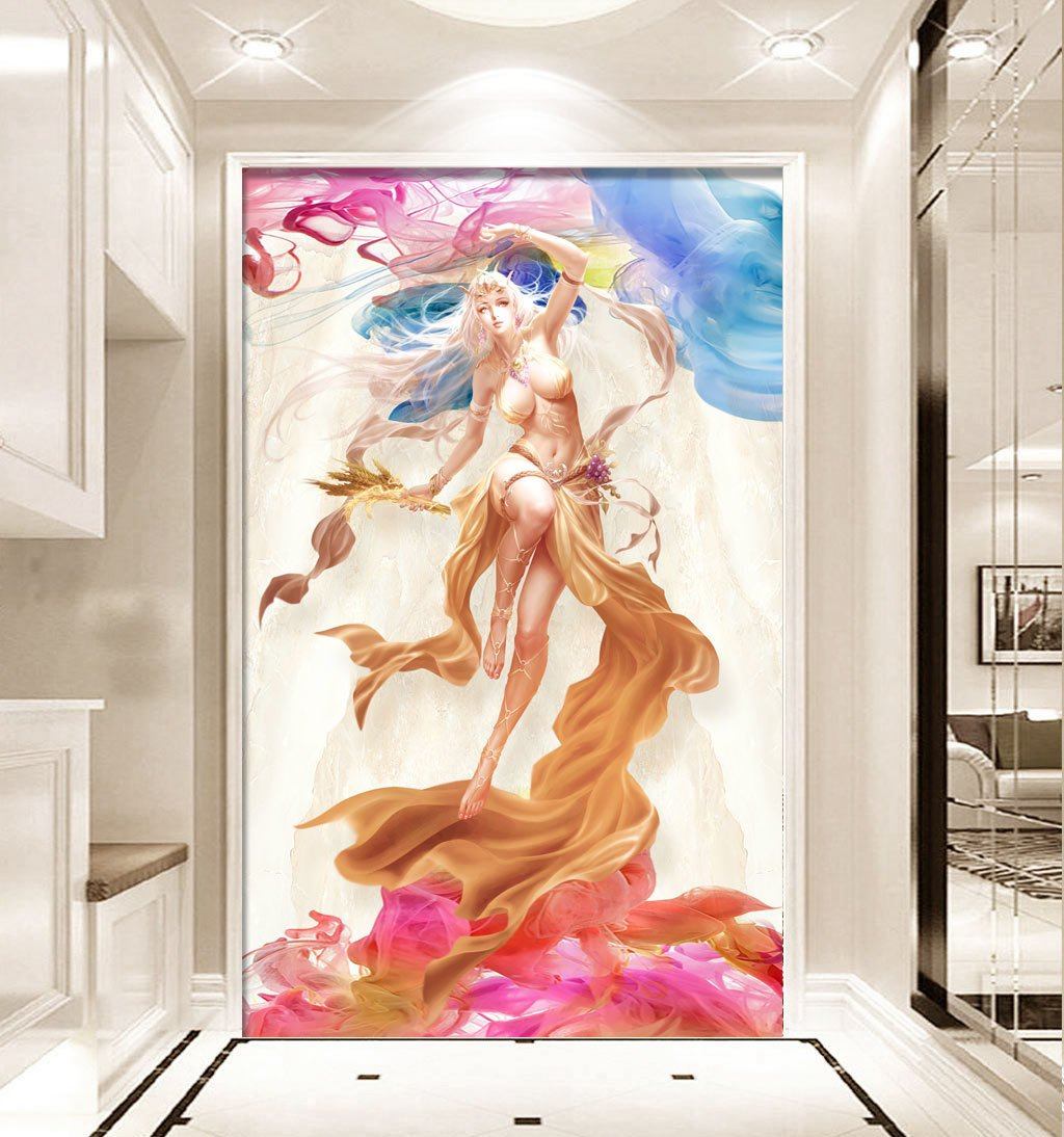 3D Lady Statue 655 Wall Murals Wallpaper AJ Wallpaper 2 