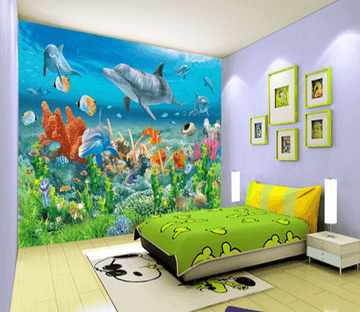 3D Turtle Fish 196 Wallpaper AJ Wallpaper 