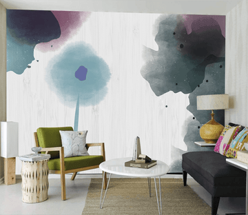 3D Ink Lotus Leafs 056 Wallpaper AJ Wallpaper 