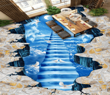 3D Heavenly Cloud 293 Floor Mural Wallpaper AJ Wallpaper 2 