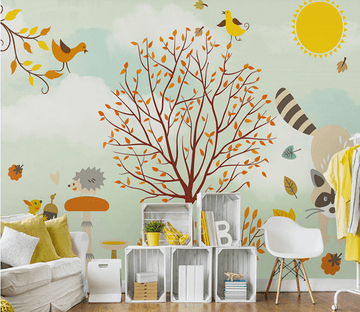 3D Sun Tree 202 Wallpaper AJ Wallpaper 